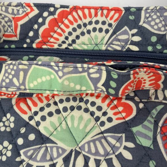Vera Bradley Double Zip Mailbag Crossbody Purse Bag Nomadic Floral Print - Picture 16 of 16